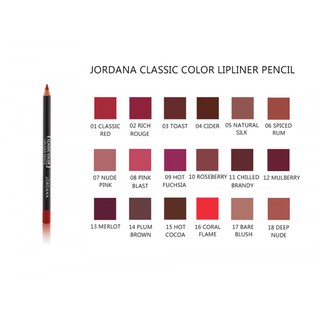 ของแท้สลากไทย!!! Jordana lip liner pencil ดินสอเขียนขอบปาก