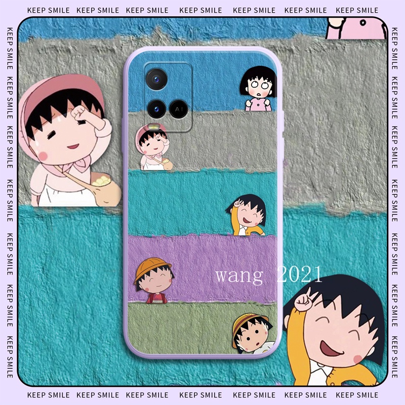 In Stock Classic Cartoon Case เคส Vivo Y21T Y33T Y21G Y21A Y21e Y21 Y21s Y33s V23 V23e 5G 4G Colorful Lattice Pattern Casing Lens Protection Anti-fall Soft Case 2022 เคสโทรศัพท #8