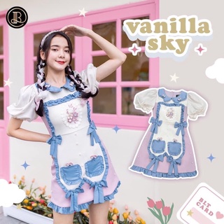 Blt ไซส์ L เดรสขาวฟ้าชมพู งานตามหา vanilla sky