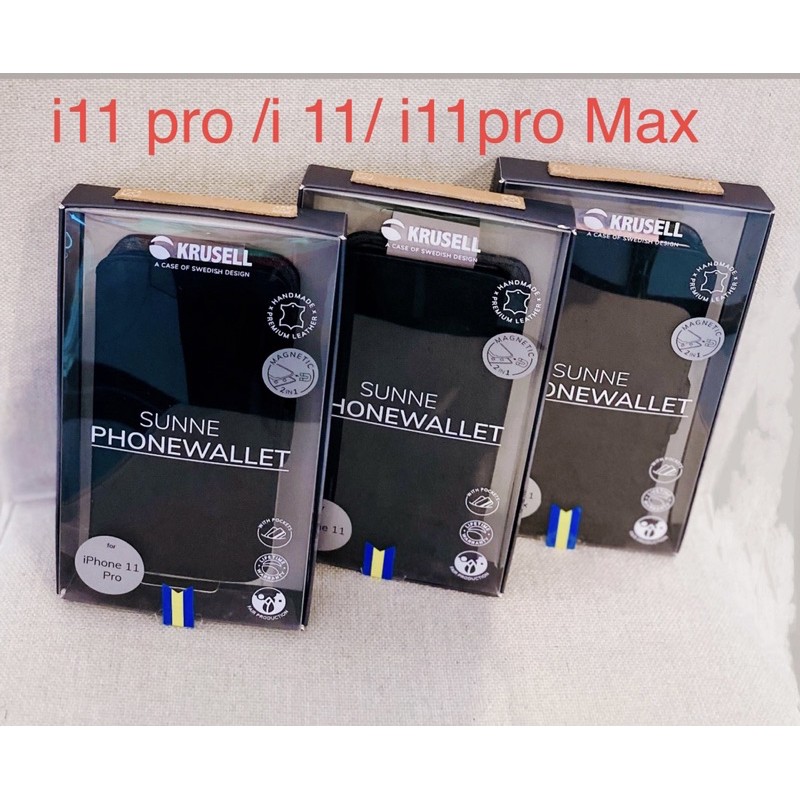 Krusell Sunne PhoneWallet ใช้งานได้แบบ 2️⃣in1️⃣➡️iPhone11 Pro Max➡️iPhone 11 Pro➡️iPhone11 ผลิตภัณฑ์