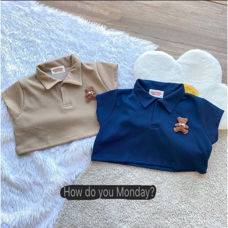 Croptop Polo, Crop tee Polo (คอปก) เกาหลี