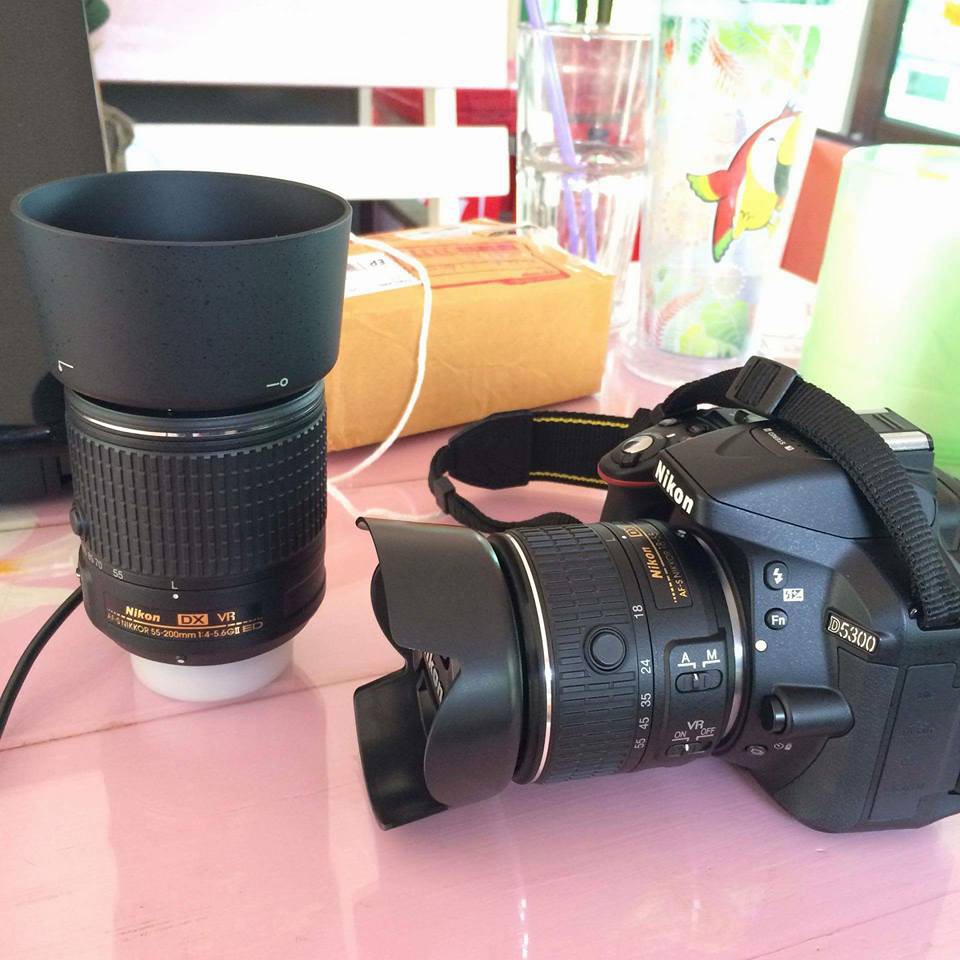 ฮูด Nikon AF-S DX 55-200 mm F/4-5.6 G ED VR II เกรดหนา มือ 1 (HB-37)