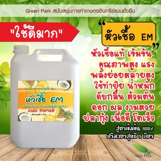 หัวเชื้อ EM ตรา Green Park ขนาด 5 ลิตร ต้นตำรับ จากญี่ปุ่น สูตรตั้งต้น ขยายได้ ส้วมตัน น้ำเสีย จุลินทรีย์ หัวเชื้อทำปุ๋ย