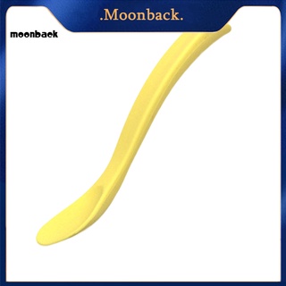 &lt;moonback&gt; ช้อนเด็กทารก สีพื้น ซิลิโคนนิ่ม ให้อาหารบนโต๊ะอาหาร อุปกรณ์หย่านม