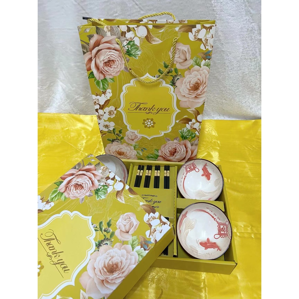 ***พร้องส่ง*** ชุดของขวัญ ชุดรับไหว้ ชุดถ้วยเซรามิก–ตะเกียบสี/ดำ+ทอง/[gold+black] ราคา ถูกที่สุด ดีลบีเคเค แกลเลอรีภาพที่ 7
