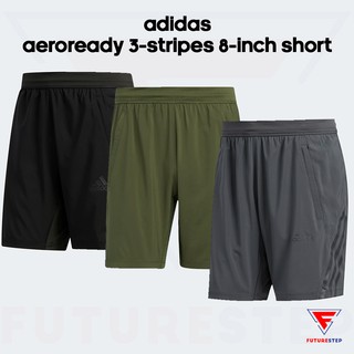 กางเกงขาสั้นผู้ชาย adidas AEROREADY 3-Stripes 8-Inch Short สำหรับออกกำลังกาย