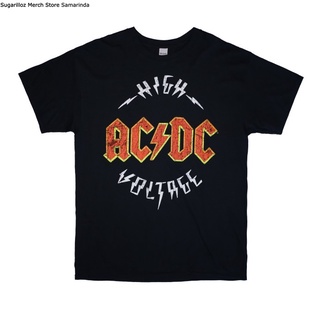 คอลูกเรือเสื้อยืดคอกลมAc/dc เสื้อเชิ้ตวง INC แรงดันไฟฟ้าสูง - Lผ้าฝ้ายแท้