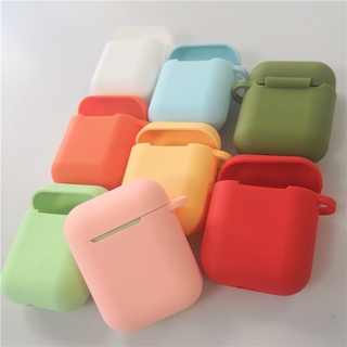 เคสหูฟังไร้สาย ซิลิโคนนิ่ม สีแคนดี้ สําหรับ AirPods Earpod TWS i12 i9s i11 i10 14 สี