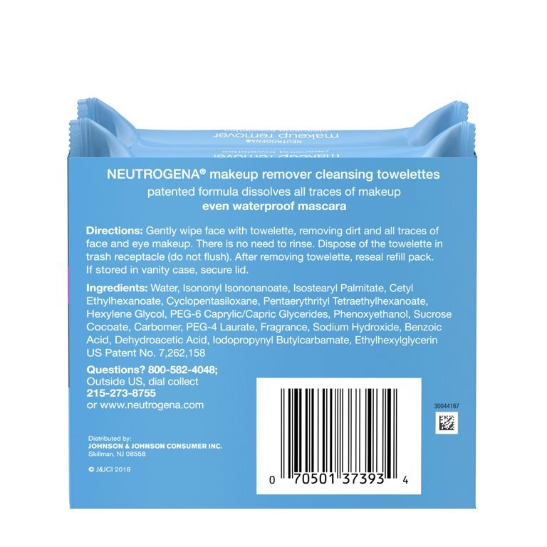 Neutrogena Makeup Remover Facial Cleansing Towelette SPECIAL VALUE TWIN