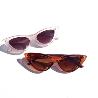 Cateye sunglasses pink and tea