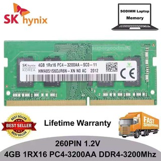 Sk Hynix 4Gb 1Rx16 Pc4-3200 AA Ddr4-3200 Mhz 260 Pin 1 . 2 V Sodimm หน่วยความจําแล็ปท็อปโน๊ตบุ๊ค Ram Ram