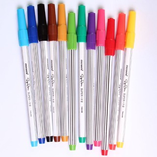 ปากกา Monami Super Sign Pen (ขาย 12 แท่ง) ปากกาสีน้ำ ซูเปอร์ไซน์เพน ปากกาเมจิก โมนามิ 12 สี