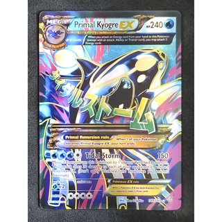 Primal Kyogre Mega EX 149/160 พรีมอล ไคโอกา Pokemon Card (Matt Shadow Series) ภาษาอังกฤษ