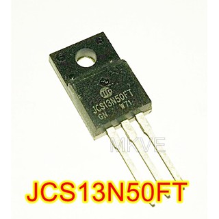 (1ตัว) JCS13N50FT , 13N50 MOSFET มอสเฟต 500V 13A TO-220FP (รหัสสินค้า M00985)