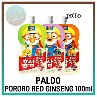 [Paldo] Pororo โสมแดง 100 มล. x 10 แพ็ค / แอปเปิ้ล / พลัม / องุ่น / บลูเบอร์รี่ / ส้ม / โสมแดงอายุ 6 ปี / โสมแดงสําหรับเด็ก / ขนม / ของหวาน / อาหารเพื่อสุขภาพ / น้ําผลไม้ / อาหารเกาหลี