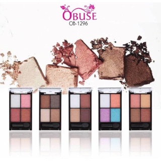 อายชาโดว์พาเล็ต 4 สีในตลับเดียวOB-1296 Obuse for 4 eyeshadow