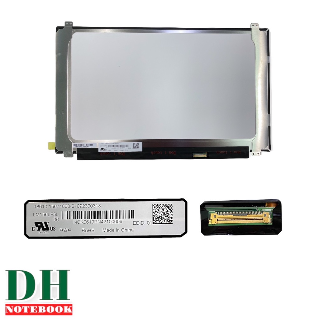 จอโน๊ตบุ๊ค LED 15.6 SLIM 30 PIN FULL HD IPS หูบนบ่างขนาดเล็ก 1920*1080 LM156LF5L06 ขนาด 35 ซม.
