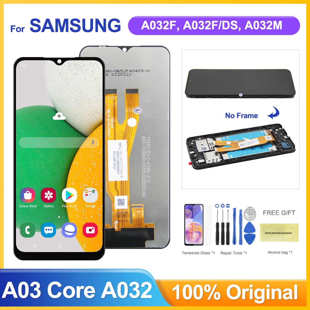 สําหรับ Samsung Galaxy A03 Core A032M A032F A032F/DS จอแสดงผล LCD Touch Screen Digitizer Assembly