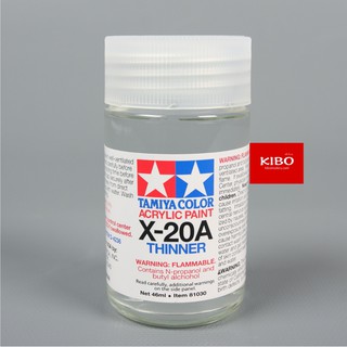 TA 81030 - Tamiya Acrylic Thinner X-20A 46ml ทินเนอร์สูตรน้ำ