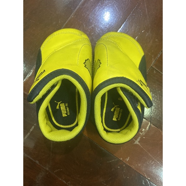 รองเท้าหุ้มส้นเด็กเล็กPUMAแท้สีเหลือง