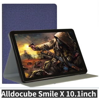 ใหม่ล่าสุด เคสหนัง Pu ลายหน้ายิ้ม สําหรับ Alldocube Smile X 10.1 นิ้ว