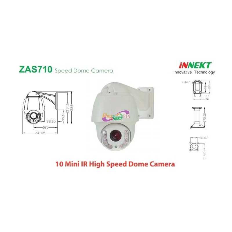 กล้องวงจรปิด INNEKT ZAS710 ความละเอียด 700TVL