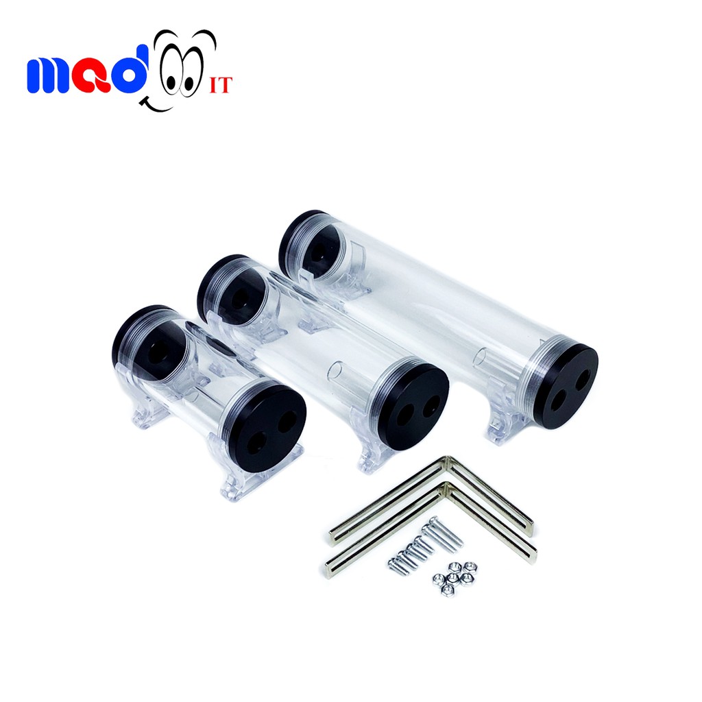 ถังพักน้ำ แทงค์น้ำ ถังเก็บน้ำ 110 mm./ 160 mm./ 210 mm. สำหรับชุดน้ำระบบเปิด water cooling