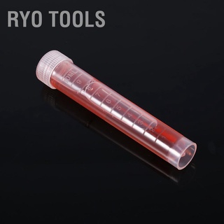 Ryo เครื่องมือหลอดทดลองแช่แข็ง พลาสติก แบบใส 10 มล. 10 ชิ้น