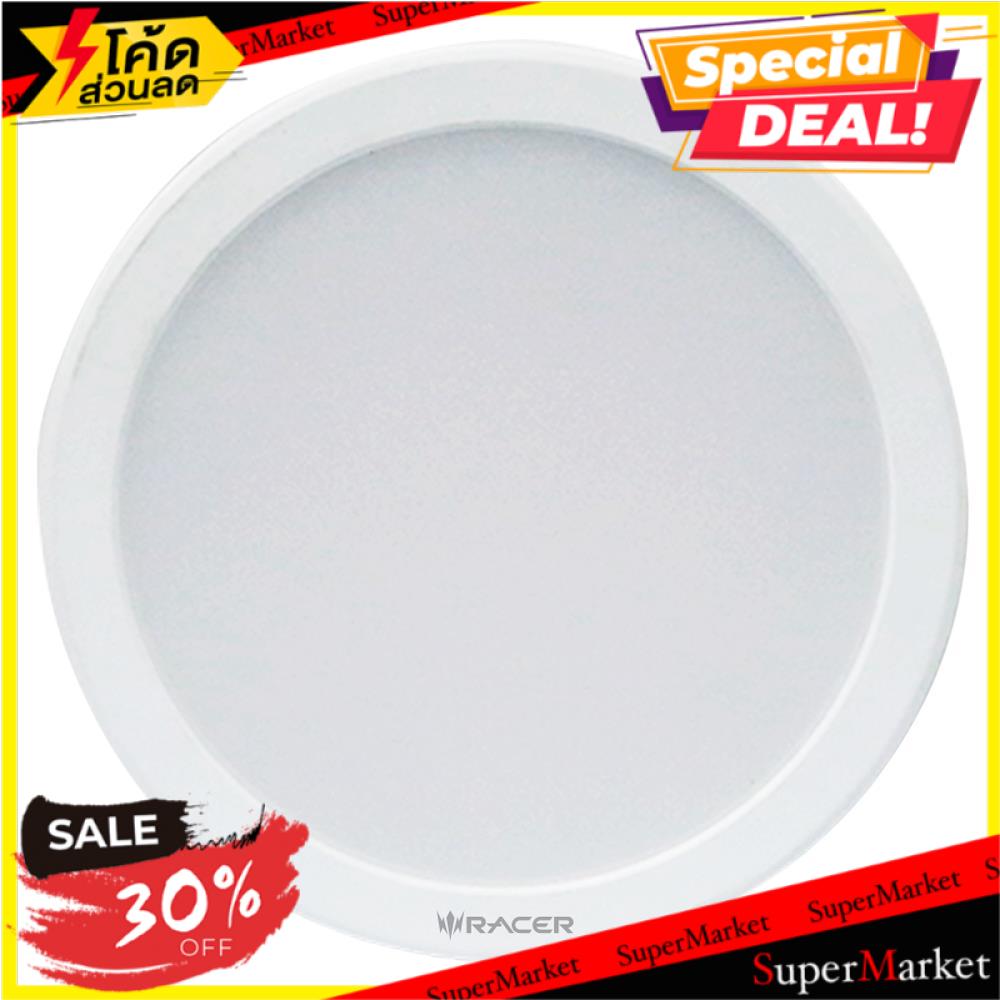 ราคาพิเศษ!! ดาวน์ไลท์ LED RACER EVO TECH 18 วัตต์ WARMWHITE 8 นิ้ว สีขาว โคมไฟดาวน์ไลท์ LED DOWNLIGH