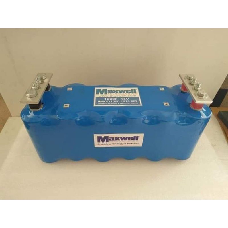 อัลตร้าคาปาซิเตอร์ Maxwell 1000F/16V 200a ห่อPVC แบบหนา ทนความร้อนได้ดี12ลูกซุปเปอร์คาปาแม๊คเวลล์100