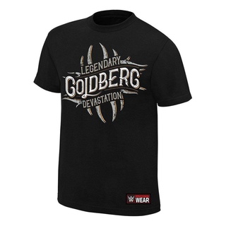 Wwe Goldberg Legendary Devastation Authentic Causal Tee 100% Cotton Sports MenS Tshirt Xmas Gift