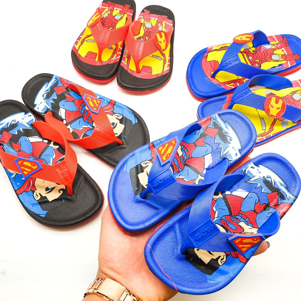 YOURS Boy Sandal Shoes l Cartoon Captain & Ironman Sliper