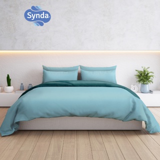  Synda ชุดเซทผ้าปูที่นอน Cotton Satin 500 เส้นด้าย รุ่น PLENARY LIGHT BLUE