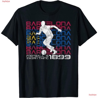 loylaiya แฟชั่นสบายๆ เสื้อ Football Is Everything - Barcelona Attack Retro T-Shirt Cotton เสื้อยืด ผ้าระบายอากาศ เสื้อยื