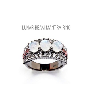 แหวนพลอย Mantra ring เลือกสีพลอยได้ทุกตำแหน่ง