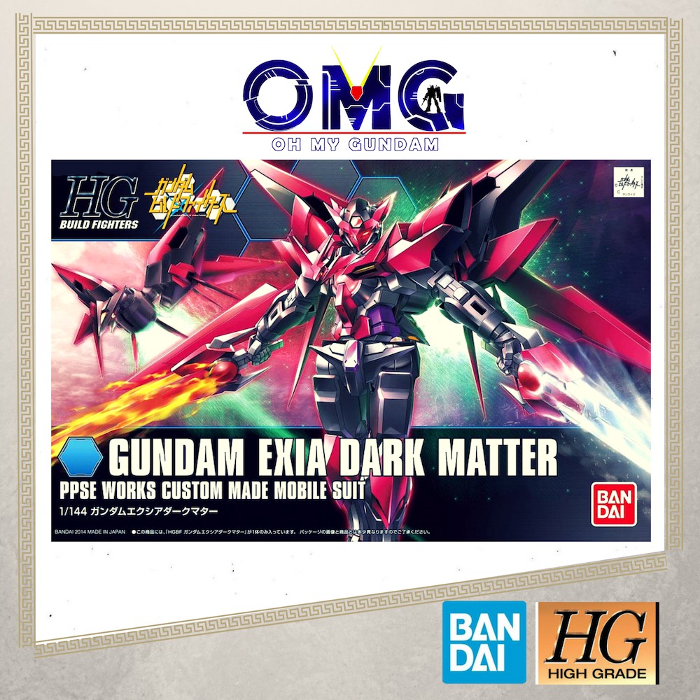 Bandai HGBF Gundam Exia Dark Matter 58791 OMG Build Fighters Fighter 1/144 High Grade HG Exia Dark M