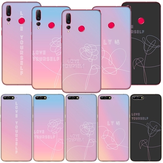 เคสโทรศัพท์มือถือ แบบใส ลาย BTS Love yourself สําหรับ Huawei Y7 2019 P20 P30 Mate 30 P Smart Z Plus Pro Lite C24