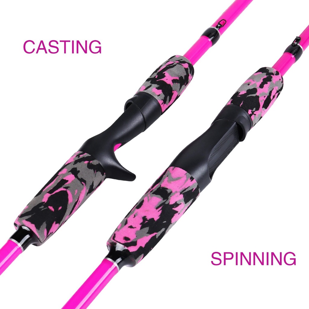 Sougayilang SpinningCasting Fishing Rod 2ส่วน1.85Mไฟเบอร์ABS Reel Seat