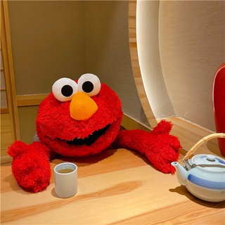 ตุ๊กตายัดนุ่น รูปเอลโม่ Sesame Street ขนาดใหญ่ สําหรับตกแต่งห้อง