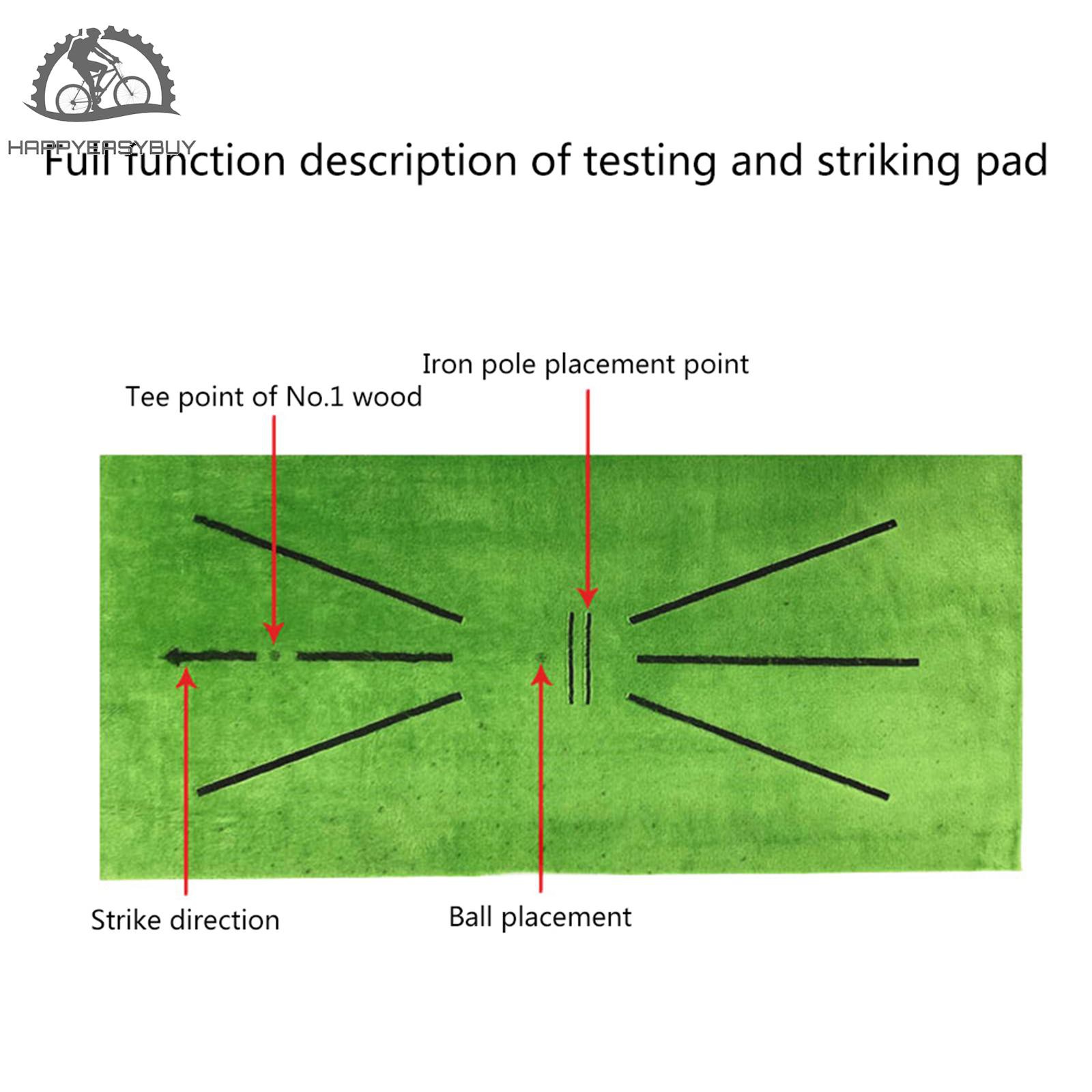 golf swing direction mat