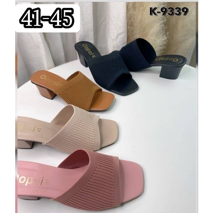 🇨🇷พร้อมส่ง รองเท้าผ้าร่องส้นสูง 2 นิ้ว  ( ไซส์ 41-45)