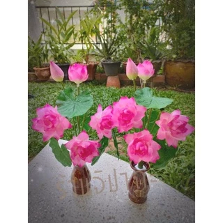 ดอกบัวจิ๋ว ดอกบัวปลอม สูง 26 ซม. (เฉพาะต้น) พร้อมส่ง