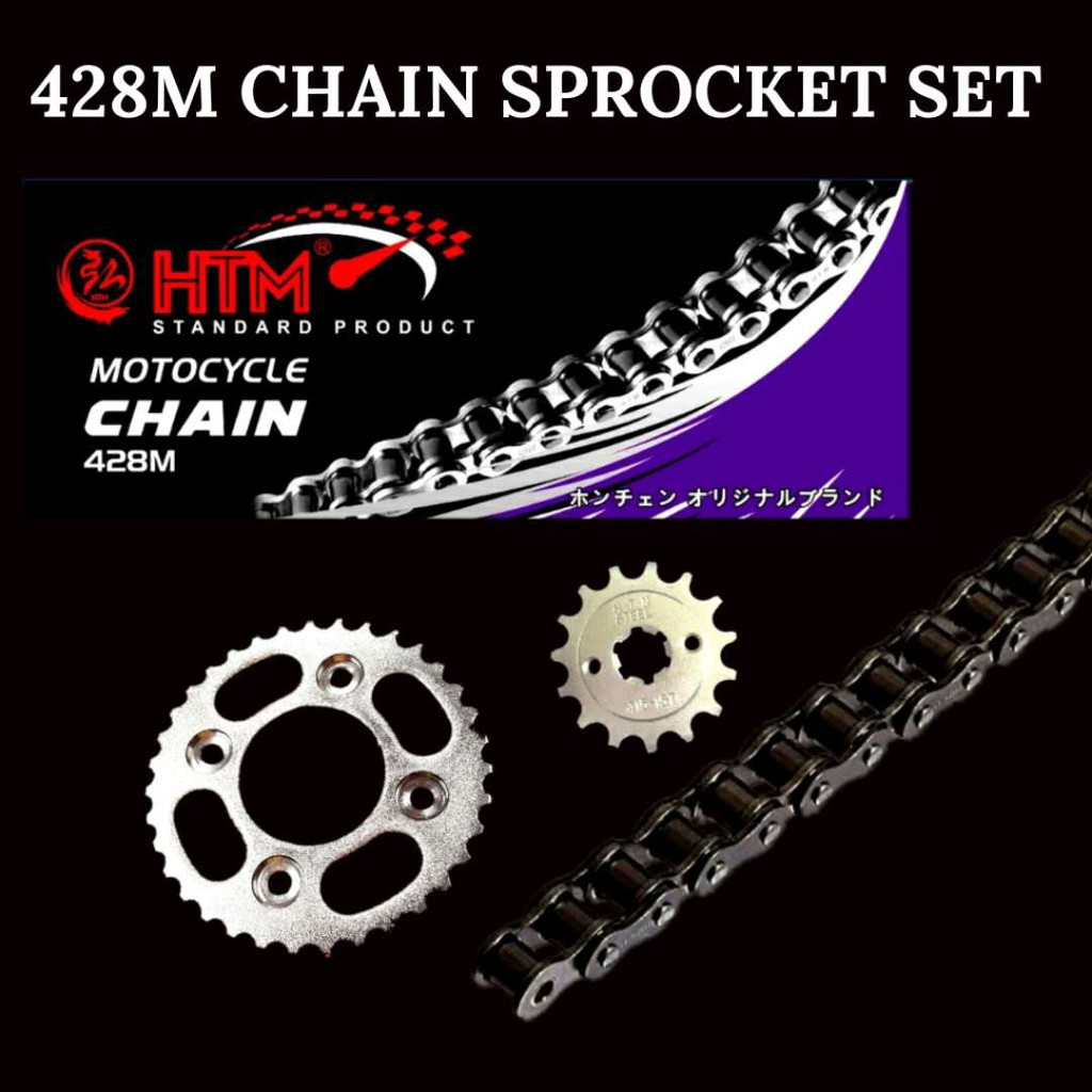 428M-120L SRL115 SRL115I YAMAHA HTM SPROCKET SET