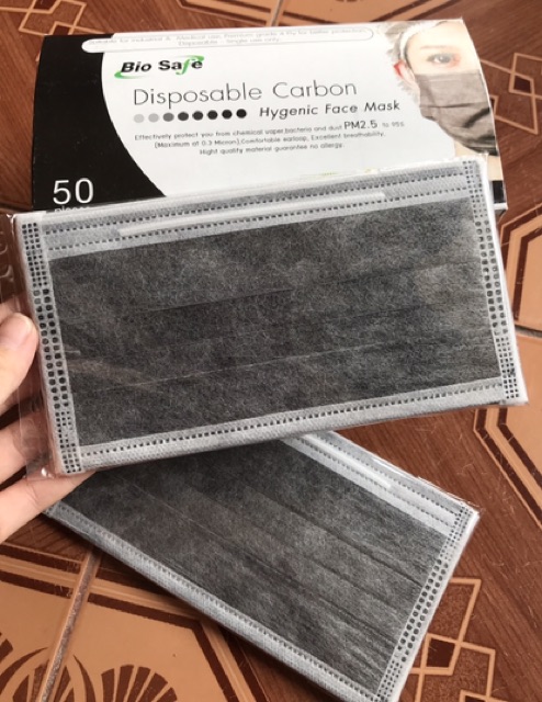 Bio Safe หน้ากากอนามัยคาร์บอน4ชั้น 10ชิ้น 35