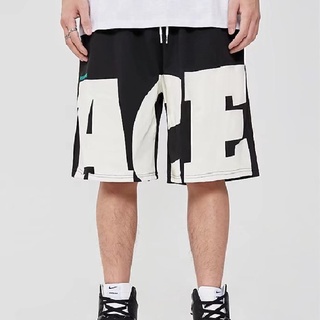 Japanese College style Fashion Casual Mens straight shorts letter printed Oversize Loose Sports Shorts【M-3XL】