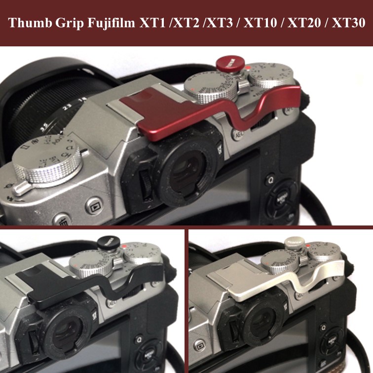Thumb Grip Fujifilm X-T1 / X-T2 / X-T3 / X-T10 / X-T20 / X-T30 by JRR ( Thumb Grip Fuji XT1 XT2 XT3 XT10 XT20 XT30