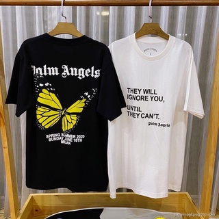 CZH เสื้อยืดแขนสั้น Palm Angels ผีเสื้อ SML