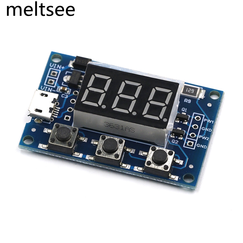 โมดูลเครื่องกําเนิดสัญญาณ USB DC 2CH หน้าจอดิจิทัล LED 5V 12V 24V 2CH Adjustable PWM Signal Generato