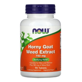 NOW Foods, Horny Goat Weed Extract, 750 mg, 90 Tablets