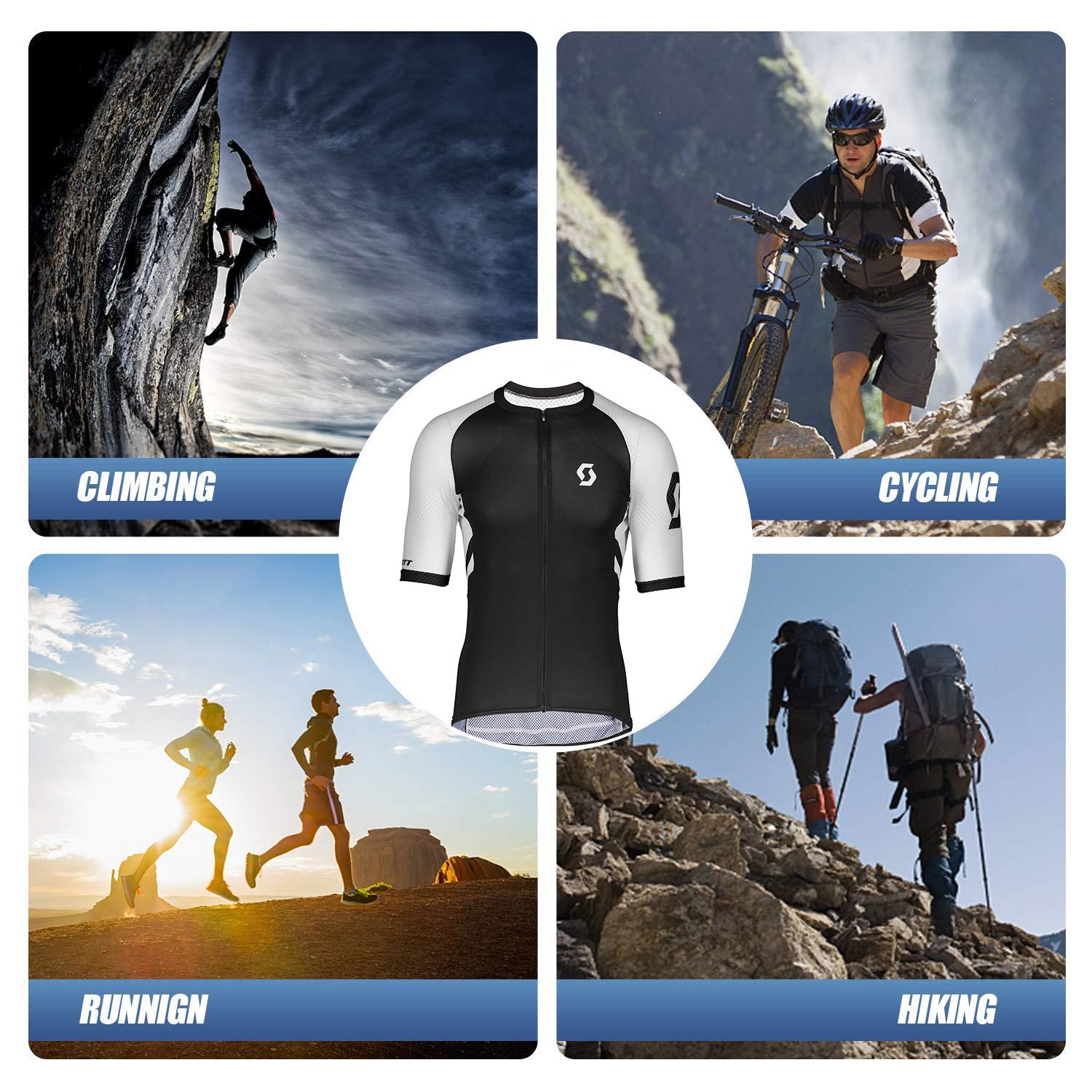 【READY STOCK】Pro SCOTT Mens Short Sleeve Casual Bicycle Jersey Mountain